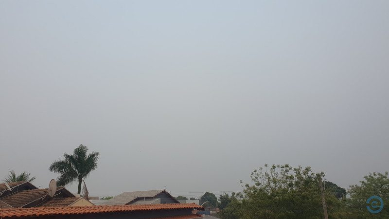 Coberto de fumaça, clima ameniza em Mato Grosso do Sul nesta quinta-feira